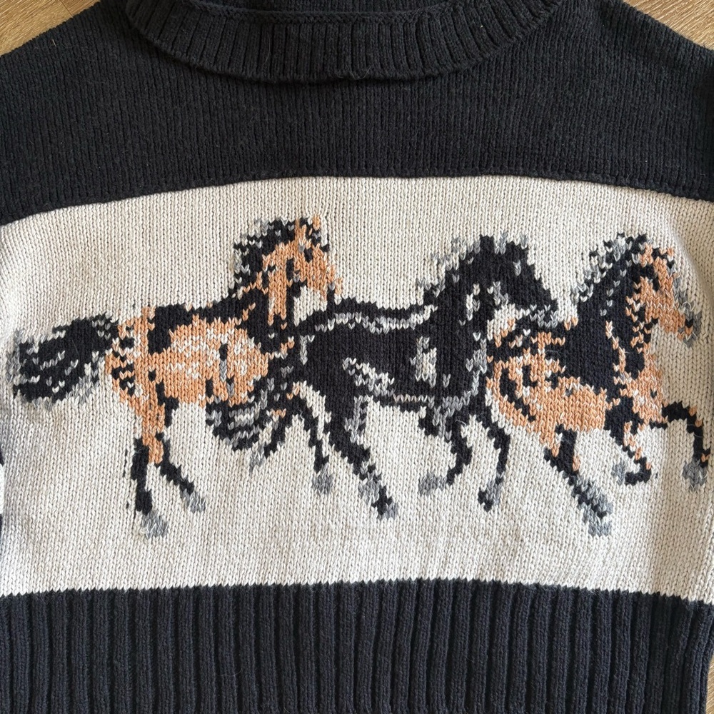 Pilcro Horse Graphic Cardigan Sweater - Picture 9 of 9